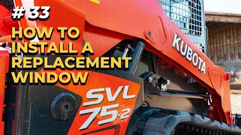 how to install skid steer rear window|cat skid steer window shields.